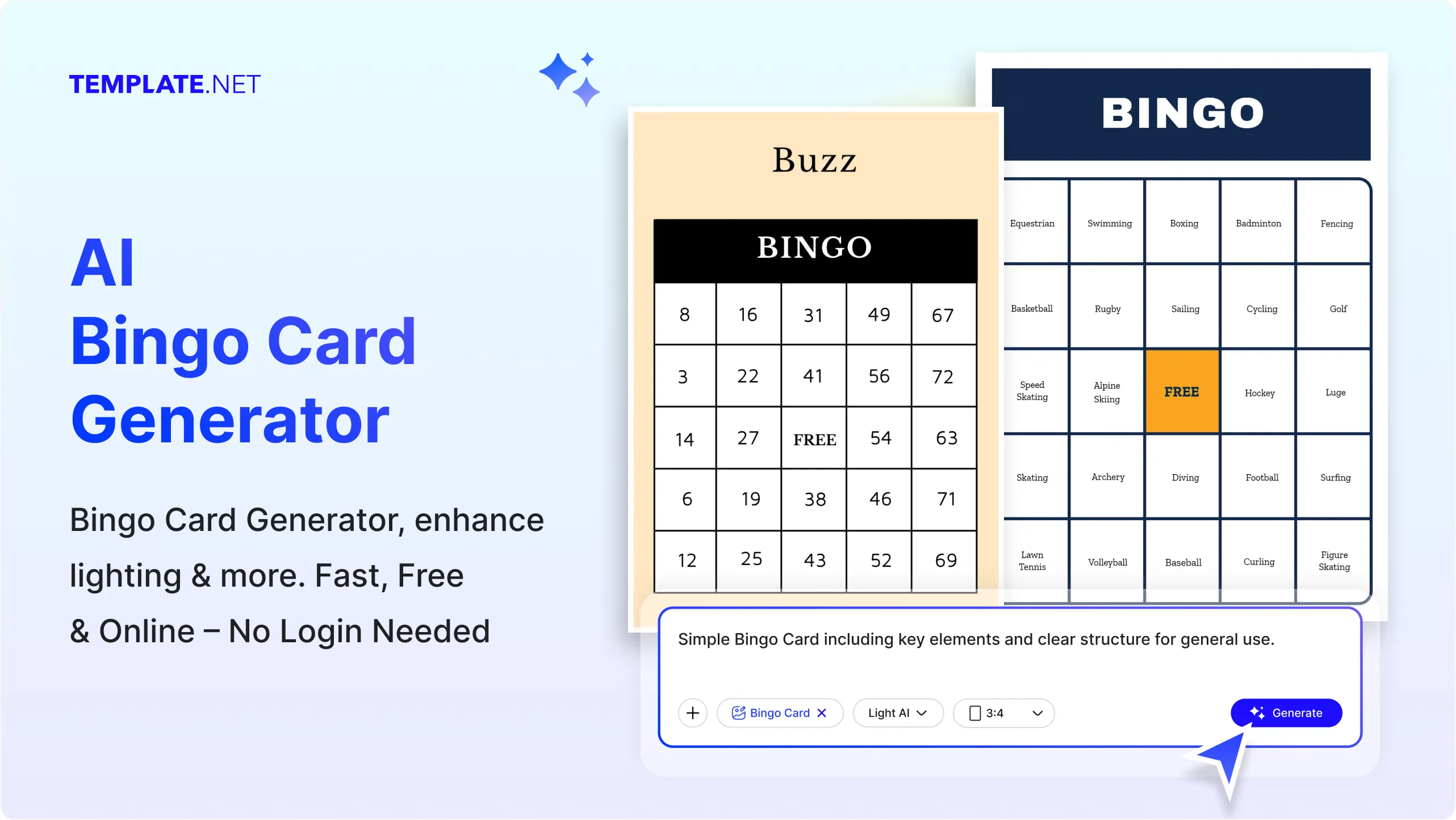 Free AI Bingo Card Generator Create Bingo Card Images Online [ No Signup ]